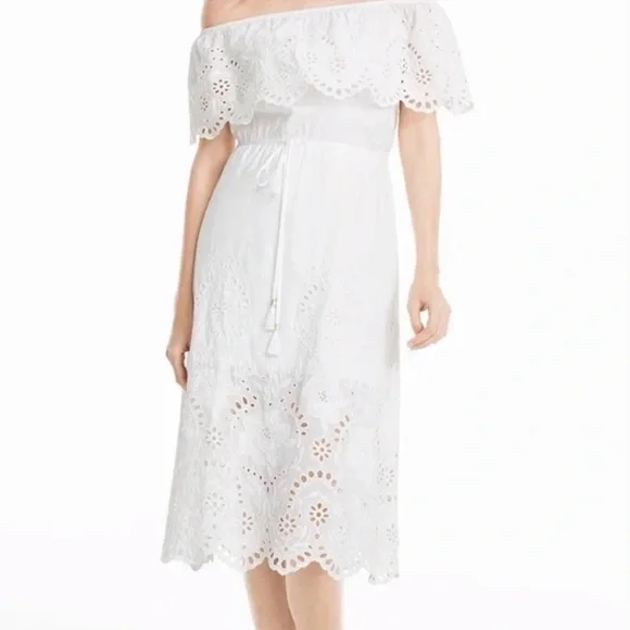 Robe Fleurie White House Black Market Taille 2 - Sans Bretelles, Doublée, Comme Neuve